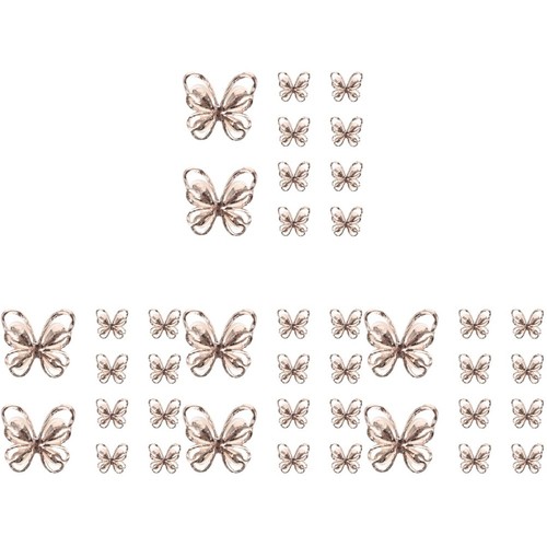 40pz charm unghie farfalle - 40pz,