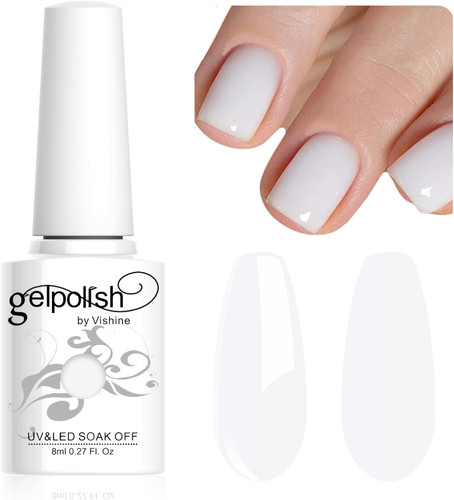 Smalto gel bianco latte - gel,