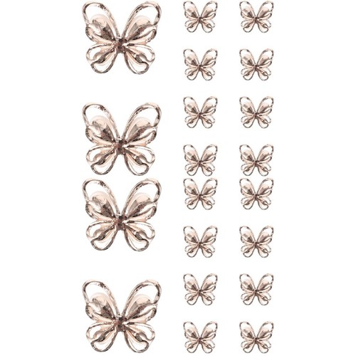 20pz charm unghie farfalle - 20pz,