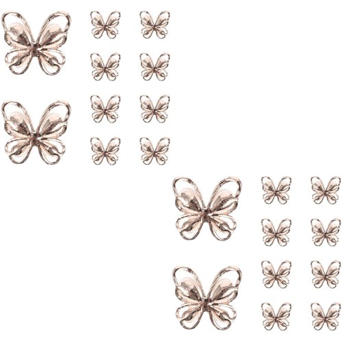 Charm manicure farfalle oro - charm,
